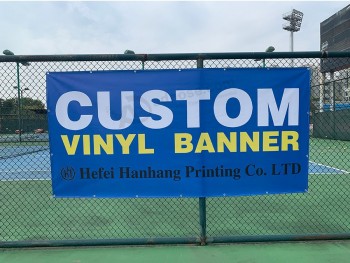 Custom print outdoor vinyl banner uv weather proof heavy duty banners double sewed sides with grommet