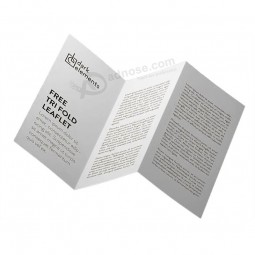 Factory Price Custom Product Service Tri Fold User Manual Catalogue Printing