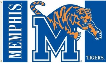 Custom high quality Memphis Tigers 3’x5’ Flag with Heavy-Duty Brass Grommets