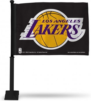 NBA Unisex Car Flag Los Angeles Lakers Flag Including Pole