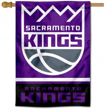 Wholesale custom high quality Sacramento Kings Double Sided House Banner Flag