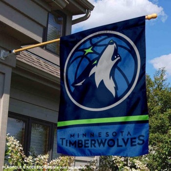 Minnesota Timberwolves Double Sided House Banner Flag