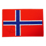 Norway National Flag Embroidered Patch Iron on Sew On Badge For Clothes Bag etc