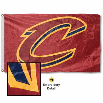 Cleveland Cavaliers Applique and Embroidery Nylon Flag