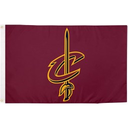 Cleveland Cavaliers Team NBA National Basketball Association 100% Polyester Indoor Outdoor 3 feet x 5 feet Flag