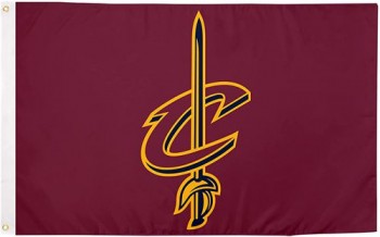 Cleveland Cavaliers Team NBA National Basketball Association 100% Polyester Indoor Outdoor 3 feet x 5 feet Flag