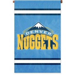 Denver Nuggets Premium 2-sided 28x44 Embroidered Applique Banner Flag Basketball