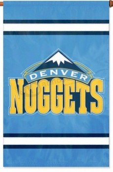 Denver Nuggets Premium 2-sided 28x44 Embroidered Applique Banner Flag Basketball