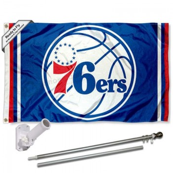 Philadelphia 76ers Flag Pole and Bracket Kit
