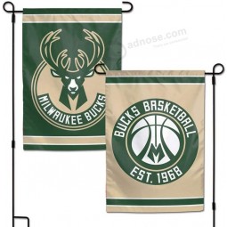 NBA Milwaukee Bucks 12x18 Garden Style 2 Sided Flag, One Size, Team Color