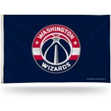 NBA 3-Foot by 5-Foot Single Sided Banner Flag Washington Wizards Flag with Grommets with high quality and any size