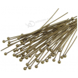400pcs 35mm Round Ball Head Pins (Wire 0.8mm/0.03 inch/ 20 Gauge) Antique Bronze Plated Brass for Jewelry Beading Craft Making CF45-35