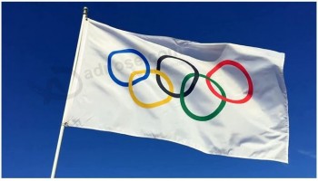 2022 Winter Olympic Games Flag 3x5 Feet - Olympics Rings International Celebrate Outdoor Indoor Decor