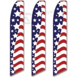 3 (Three) Pack Tall Swooper Flags USA America American Stars Stripes