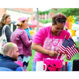 Small American Flags-12 Pack, 4x6 Inch Small American Flags on Stick, Handheld American Flag/US Flag