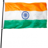Wholesale Promotional 100% Polyester 3x5ft Stock Printed IN Indian India Nation Flag