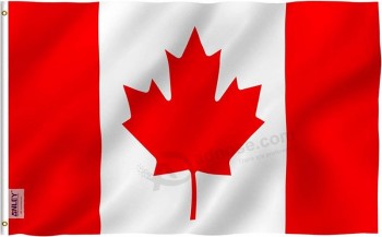 Fly Breeze 3x5 Foot Canada Flag - Vivid Color and Fade proof - Canvas Header and Double Stitched