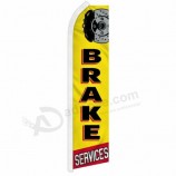 "BRAKE SERVICES" advertising super flag swooper banner business sign car auto