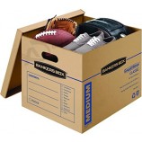 SmoothMove Classic Moving Boxes, Tape-Free Assembly, Easy Carry Handles, Medium, 18 x 15 x 14 Inches