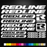 FITS Redline Vinyl Decals Stickers Sheet Bike Frame Cycle Cycling Bicycle
