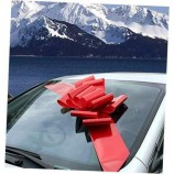 Big Car Bow Ribbon - 25" Wide, Fully Assembled Large Gift Decoration, Red