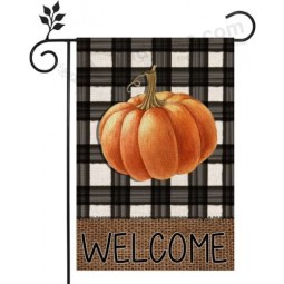 schwarze Büffel Check Herbst Garten Flagge 12 x 18 Outdoor Herbst Bauernhaus Hof Dekor mit hoher Qualität und jeder Größe