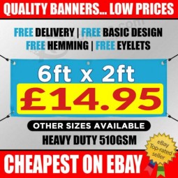 PVC Banners Outdoor Heavy Duty 510GSM Custom Printed Advertising PVC Banner Sign