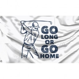 Go Long Or Go Home Flag Unique Design, 3x5 Ft / 90x150 cm size, EU Made