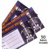 Halloween Costume Contest Ballot Box & 50 Ballot Voting Cards - Cast Votes for Your Favorite Costumes