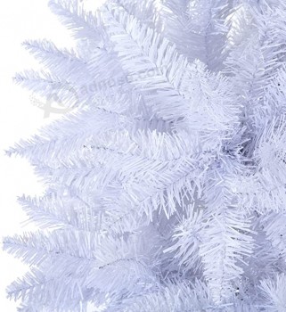 Christmas Trees, Collapsible White Pencil Tree with 800 Tips Metal Stand, Suitable for Home Corner, Apartment