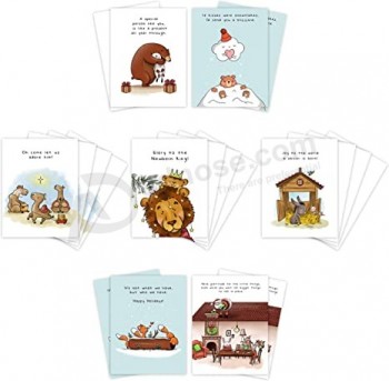 Religious Christmas cards boxed assortment, Catholic Holiday greeting cards set with envelopes and seals