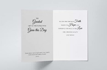 Creations Greatest Gift Religious Christmas Card - Pack of 24