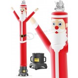 anta Claus Christmas Themed 10-Feet Tall Air Dancers Inflatable Tube Man Complete Set with Blower