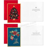 Hallmark Boxed Christmas Cards Assortment, Festive Foil (40 Cards and Envelopes)