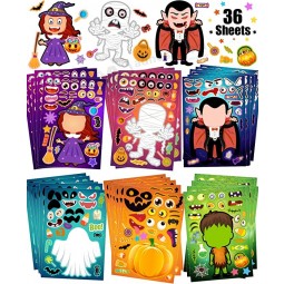 Halloween Stickers for Kids Make Your Own Halloween Stickers, Halloween favors for Kids, Halloween Crafts for Kids Halloween Party Favors