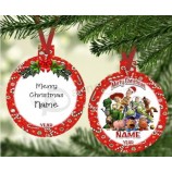 TOY STORY Christmas Ornament Personalized Custom Any Name Cartoon Buzz Woody