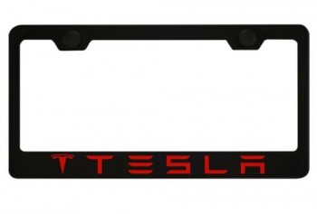 Telsa Black License Plate Frame