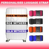 Personalised Luggage Strap Suitcase Printed Safe Luggage Belt 5cm wide