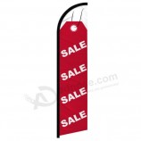 Sale Windless Swooper Advertising Feather Flag Sale Flag Red Tag