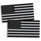 Black OPS Gray USA Flag Sticker American Military Car Truck Decal Subdued Helmet