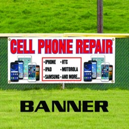Cell Phone Repair iPhone Samsung iPad Store Advertising Vinyl Banner Sign