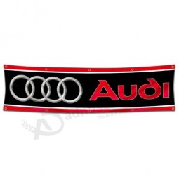 Audi Logo 3x5 ft Flag Car Racing Show Banner Garage Man Cave Emblem Wall Sign