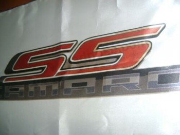 Camaro SS Logo 20x30" Flag Banner American Garage Racing Shop Decor Camaro White