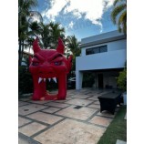 Inflatable Halloween Devil Tunnel, Advertising Cartoon archway