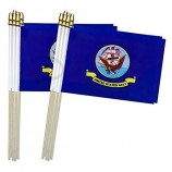 US Navy Stick Flags Small Mini Hand Held Military Flags Decorations,5x8