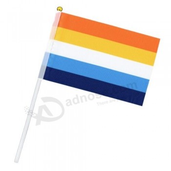 2-Pack AROACE Pride Mini Flags - Aromantic/Asexual Hand Held Miniature Flag