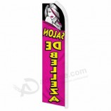 "SALON DE BELLEZA" advertising super flag swooper banner business hair beauty