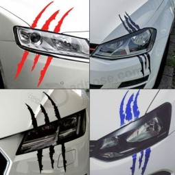 Monster Claw Scratch Decal Reflective Sticker for Car Headlight Decor