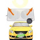 Windshield Sun Shade -The Only Certified Car Window Shades Blocking 99.9% UVR-210T Automotive Window Sunshades as Cars