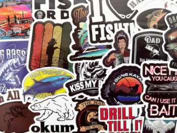 100 Fish Fishing Stickers Pack For Tackle Box Fishermen Dads Car Boat